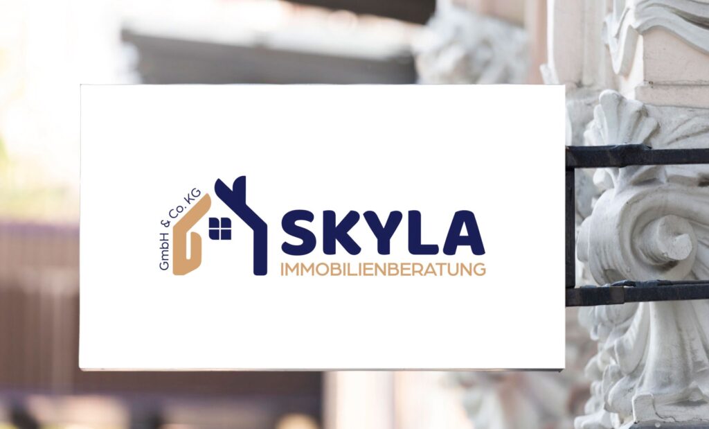 Corporate Identity Design Agentur Referenzen - Skyla Immobilienberatung- Logo Design
